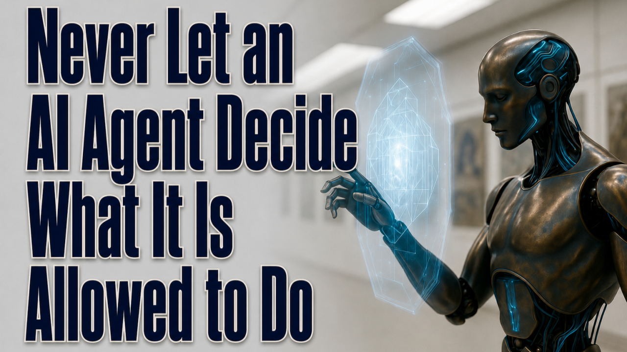 Never Let an AI Agent Decide What It Is Allowed to Do