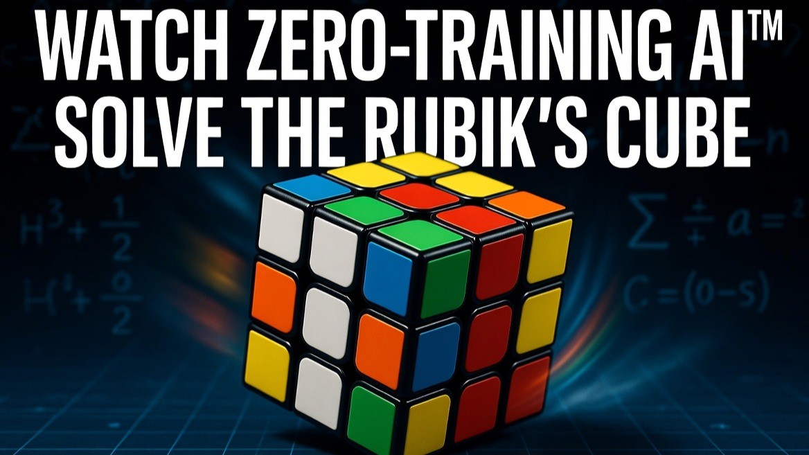 Zero-Training AI Rubik's Cube solver